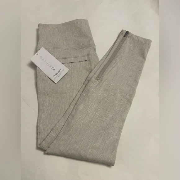 NWT Athleta Delancy Textured Moto Tight - Picture 1 of 2